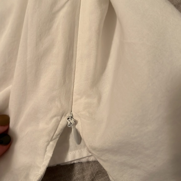 Beautiful White lined blouse _ Talbots - Picture 5 of 6